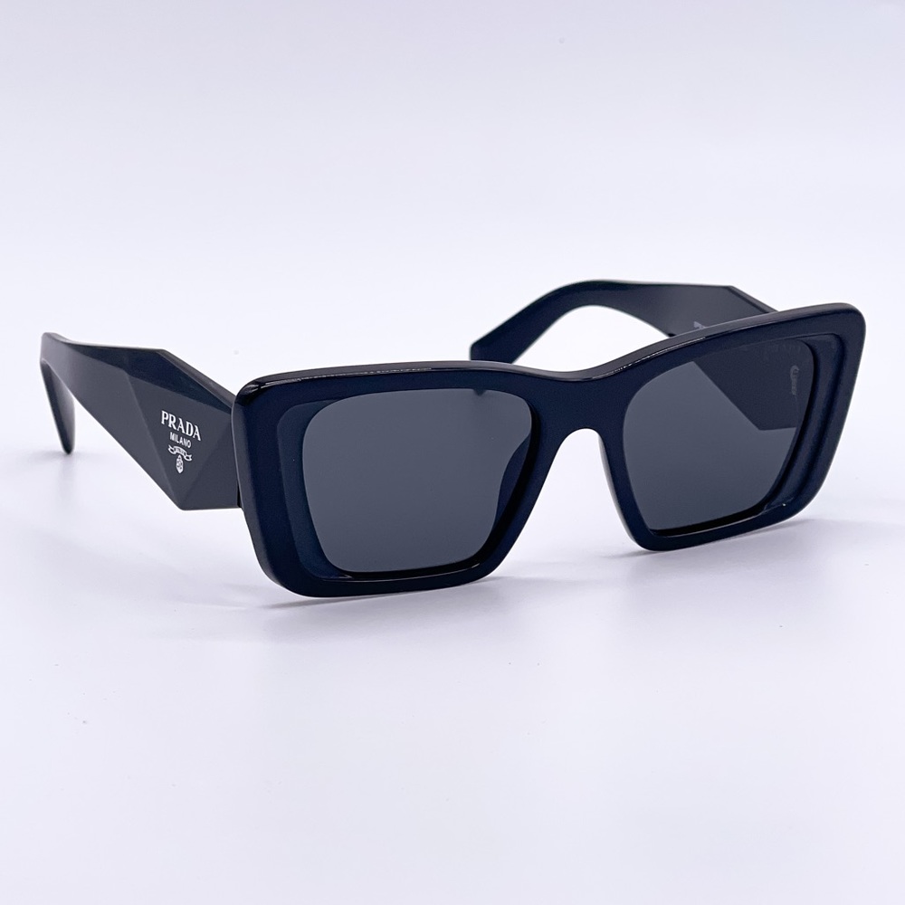 NEW PRADA BLACK CAT EYE SUNGLASSES PR08YS 1AB5S0 EYEWEAR PRADA SPR 08Y - Picture 6 of 10